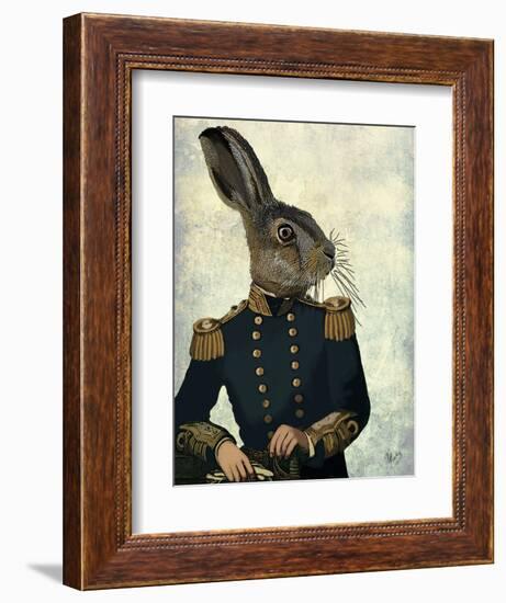 Lieutenant Hare-Fab Funky-Framed Art Print