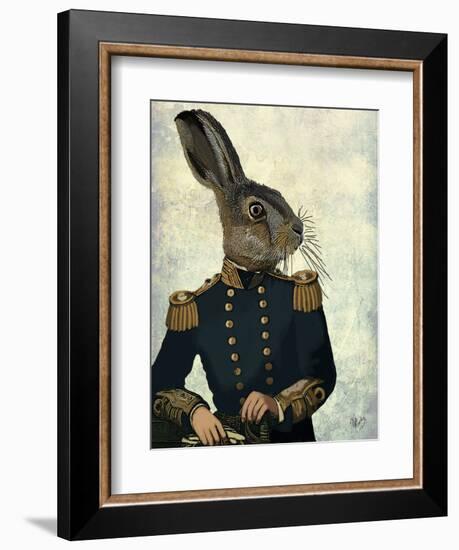 Lieutenant Hare-Fab Funky-Framed Art Print