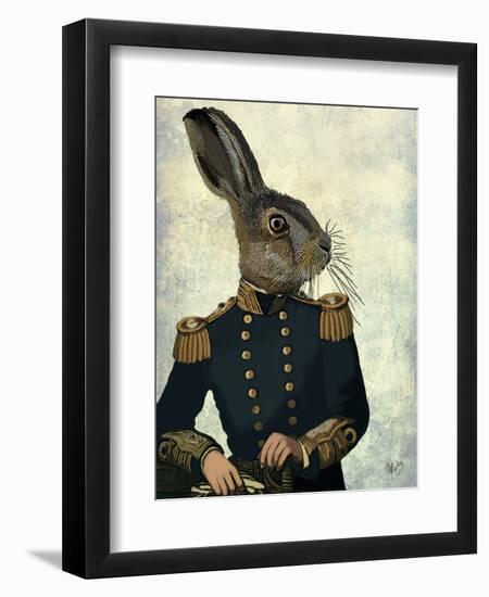 Lieutenant Hare-Fab Funky-Framed Art Print