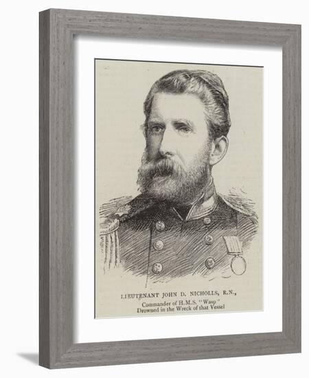 Lieutenant John D Nicholls, Rn-null-Framed Giclee Print