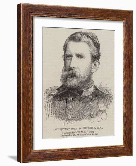 Lieutenant John D Nicholls, Rn-null-Framed Giclee Print