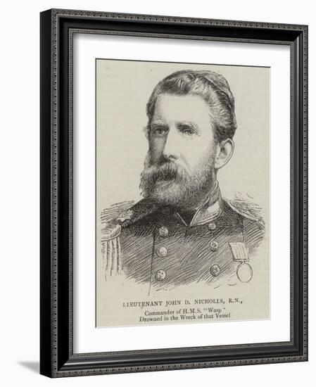Lieutenant John D Nicholls, Rn-null-Framed Giclee Print