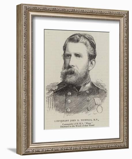 Lieutenant John D Nicholls, Rn-null-Framed Giclee Print