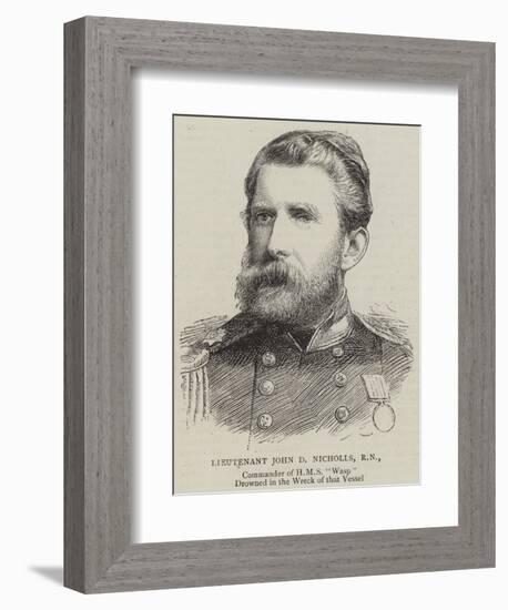 Lieutenant John D Nicholls, Rn-null-Framed Giclee Print