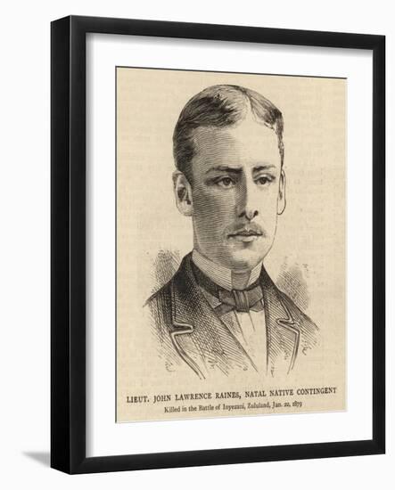 Lieutenant John Lawrence Raines, Natal Native Contingent-null-Framed Giclee Print