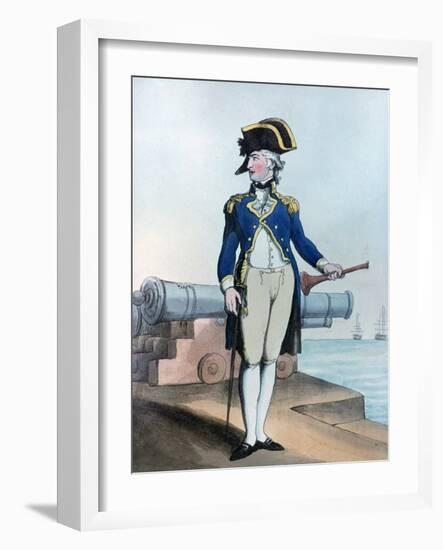 Lieutenant of the Guard, 1799-Thomas Rowlandson-Framed Giclee Print