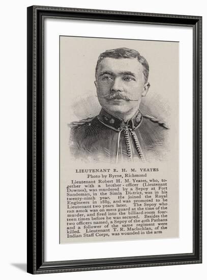 Lieutenant R H M Yeates-null-Framed Giclee Print