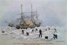 Hms Terror as She Appeared after Being Thrown up by the Ice in Frozen Channel, September 27th 1836-Lieutenant Smyth-Giclee Print