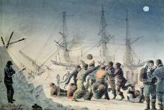 Incidents on Trading Journey: Men Playing Football on Board Hms "Terror", 1846 by Lieutenant Smyth-Lieutenant Smyth-Giclee Print