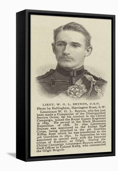 Lieutenant W G L Beynon-null-Framed Premier Image Canvas