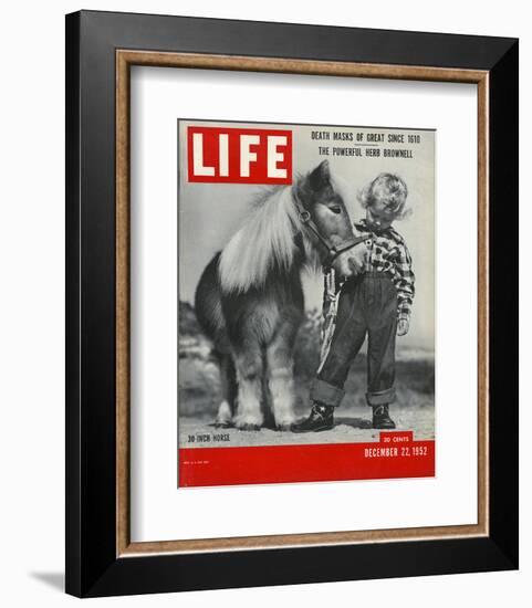 LIFE 30 inch Horse 1952-null-Framed Art Print