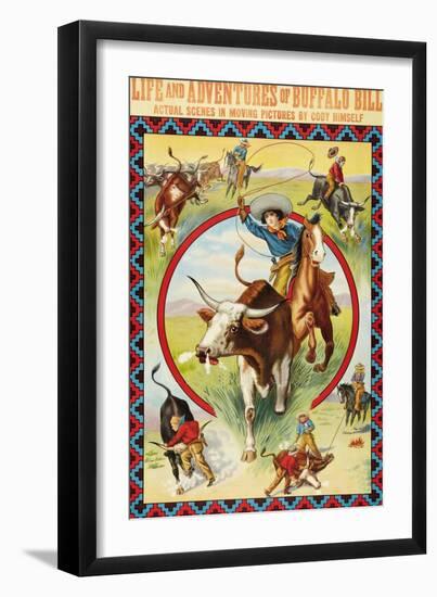 Life and Adventures of Buffalo Bill-null-Framed Art Print