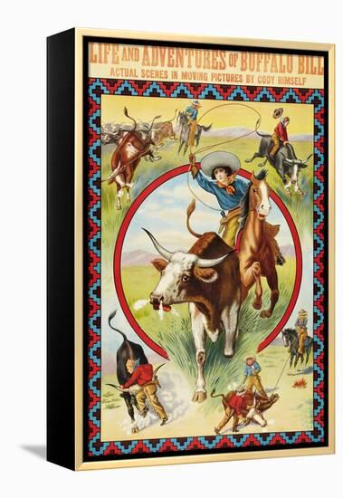 Life and Adventures of Buffalo Bill-null-Framed Stretched Canvas