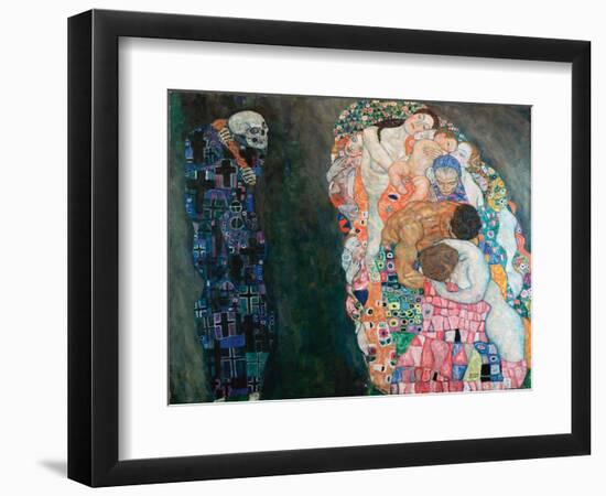 Life and Death, circa 1910-1915 (Oil on Canvas)-Gustav Klimt-Framed Giclee Print