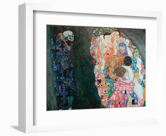 Life and Death, circa 1910-1915 (Oil on Canvas)-Gustav Klimt-Framed Giclee Print