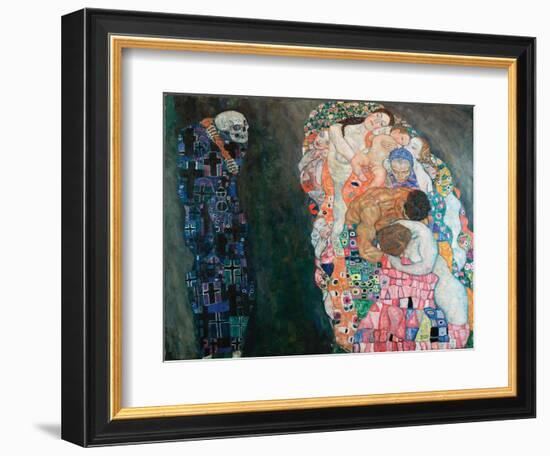 Life and Death, circa 1910-1915 (Oil on Canvas)-Gustav Klimt-Framed Giclee Print