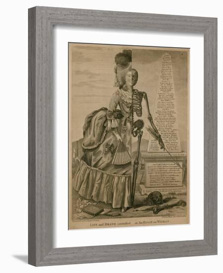 Life and Death Contrasted - or an Essay on Woman-Robert Dighton-Framed Giclee Print