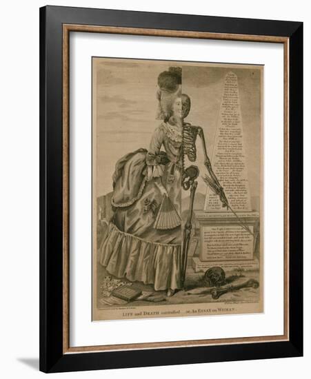 Life and Death Contrasted - or an Essay on Woman-Robert Dighton-Framed Giclee Print