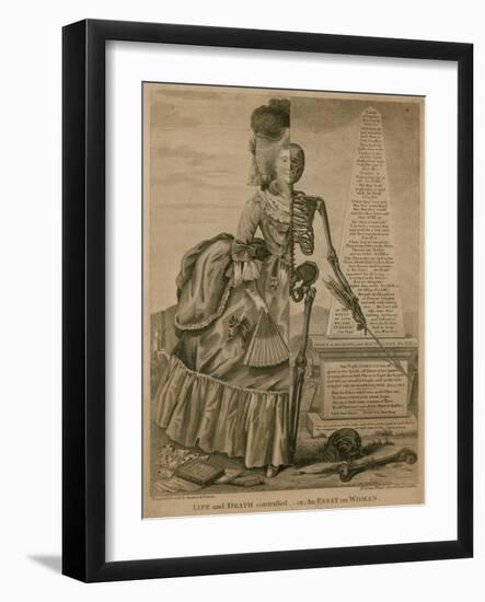 Life and Death Contrasted - or an Essay on Woman-Robert Dighton-Framed Giclee Print