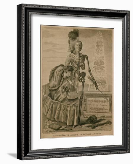 Life and Death Contrasted - or an Essay on Woman-Robert Dighton-Framed Giclee Print