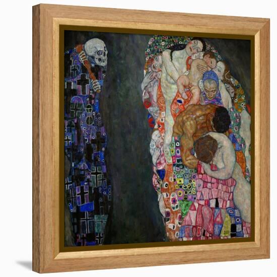 Life and Death (Tod Und Leben)-Gustav Klimt-Framed Premier Image Canvas