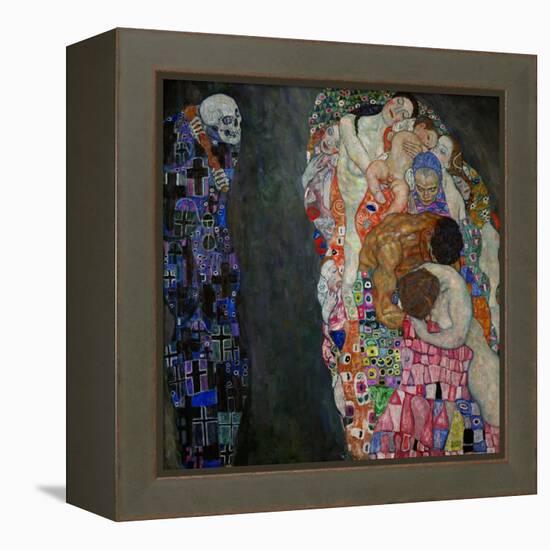 Life and Death (Tod Und Leben)-Gustav Klimt-Framed Premier Image Canvas