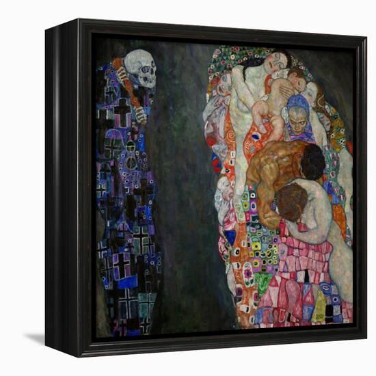 Life and Death (Tod Und Leben)-Gustav Klimt-Framed Premier Image Canvas