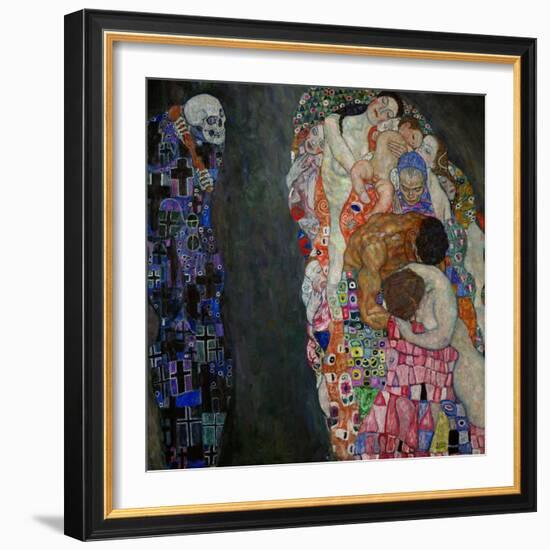 Life and Death (Tod Und Leben)-Gustav Klimt-Framed Giclee Print