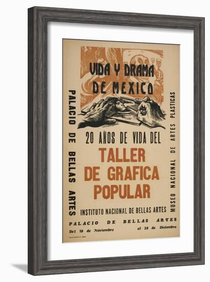 Life and Drama of Mexico: 20 Yrs in the Life of the Taller De Grafica Popular-Alberto Beltran-Framed Art Print