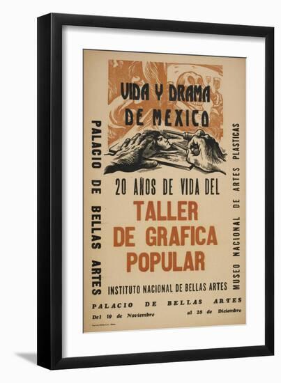 Life and Drama of Mexico: 20 Yrs in the Life of the Taller De Grafica Popular-Alberto Beltran-Framed Art Print