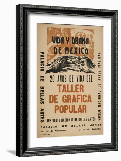 Life and Drama of Mexico: 20 Yrs in the Life of the Taller De Grafica Popular-Alberto Beltran-Framed Art Print