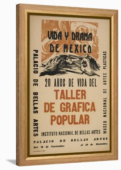 Life and Drama of Mexico: 20 Yrs in the Life of the Taller De Grafica Popular-Alberto Beltran-Framed Stretched Canvas