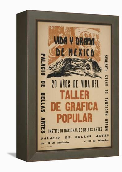 Life and Drama of Mexico: 20 Yrs in the Life of the Taller De Grafica Popular-Alberto Beltran-Framed Stretched Canvas