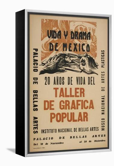 Life and Drama of Mexico: 20 Yrs in the Life of the Taller De Grafica Popular-Alberto Beltran-Framed Stretched Canvas