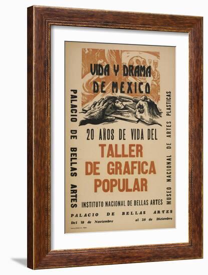 Life and Drama of Mexico: 20 Yrs in the Life of the Taller De Grafica Popular-Alberto Beltran-Framed Premium Giclee Print