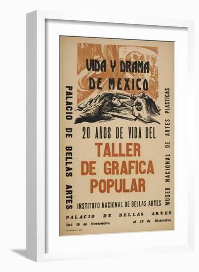 Life and Drama of Mexico: 20 Yrs in the Life of the Taller De Grafica Popular-Alberto Beltran-Framed Premium Giclee Print