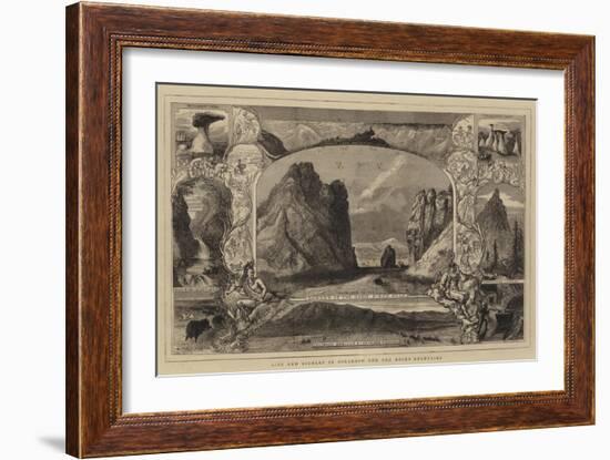 Life and Scenery in Colorado and the Rocky Mountains-null-Framed Giclee Print