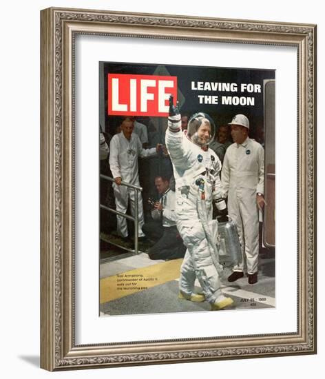 LIFE Armstrong Leaving for Moon-null-Framed Art Print