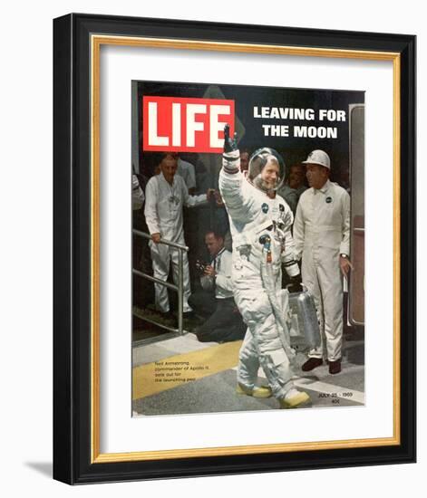 LIFE Armstrong Leaving for Moon-null-Framed Art Print