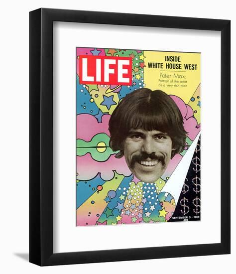 LIFE Artist Peter Max 1969-null-Framed Premium Giclee Print