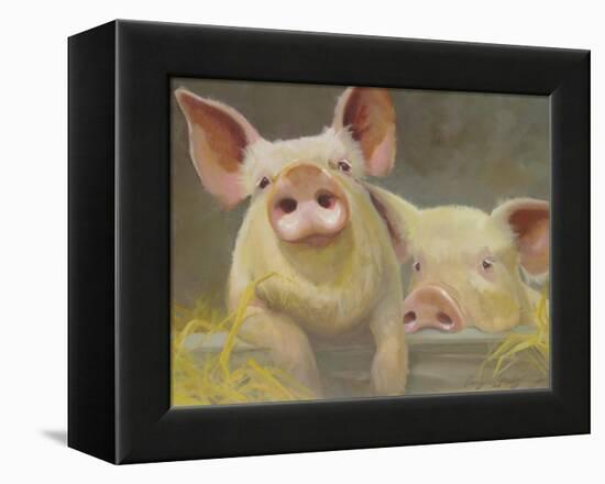 Life as a Pig II-Carolyne Hawley-Framed Stretched Canvas