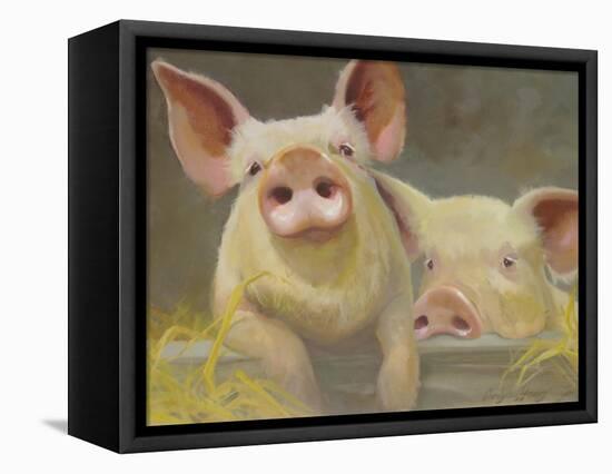 Life as a Pig II-Carolyne Hawley-Framed Stretched Canvas