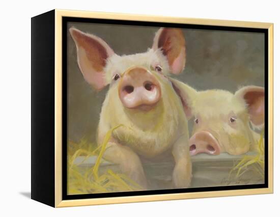 Life as a Pig II-Carolyne Hawley-Framed Stretched Canvas