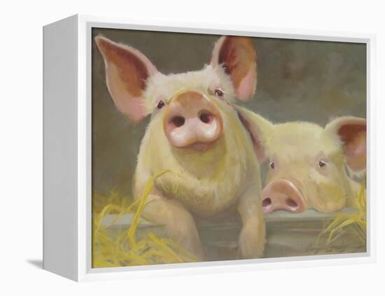 Life as a Pig II-Carolyne Hawley-Framed Stretched Canvas