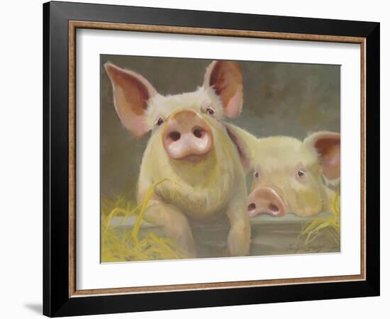 Life as a Pig II-Carolyne Hawley-Framed Art Print