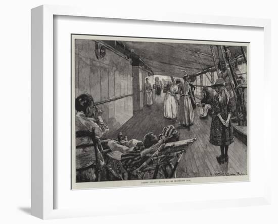 Life at Sea on an Australian Liner-William Hatherell-Framed Giclee Print