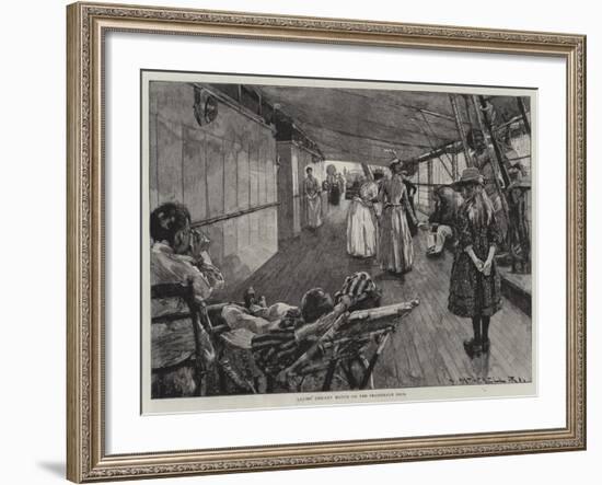 Life at Sea on an Australian Liner-William Hatherell-Framed Giclee Print