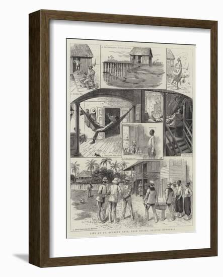 Life at St George's Caye, Near Belize, British Honduras-William Ralston-Framed Giclee Print
