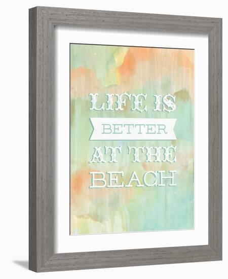 Life Beach-Ashley Sta Teresa-Framed Art Print