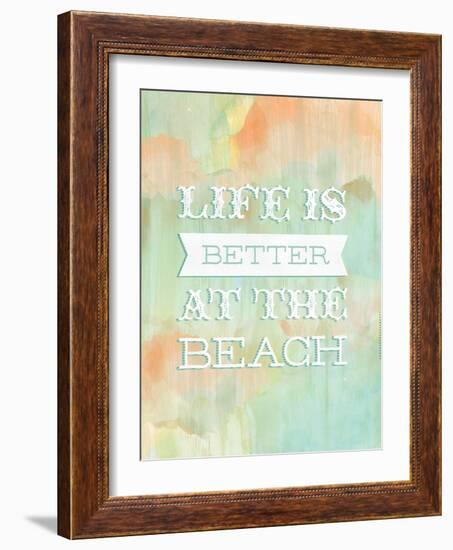 Life Beach-Ashley Sta Teresa-Framed Art Print